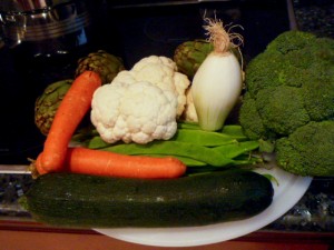 seleccionar verduras variadas